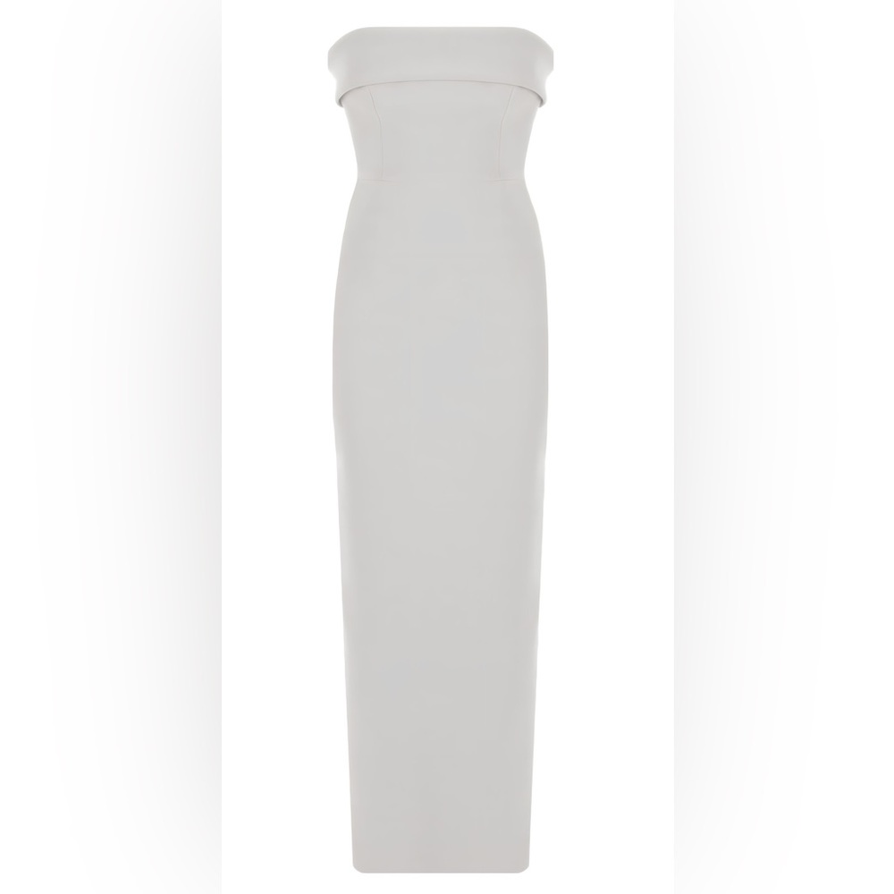 Strapless White Gown